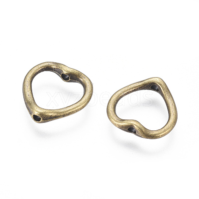 Tibetan Style Heart Bead Frames MLF11198Y-NF-1