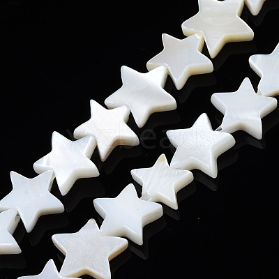 Natural Freshwater Shell Beads Strands SHEL-S278-01B-01-1