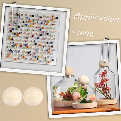 150Pcs Unfinished Wood Beads WOOD-PA0001-83A-1