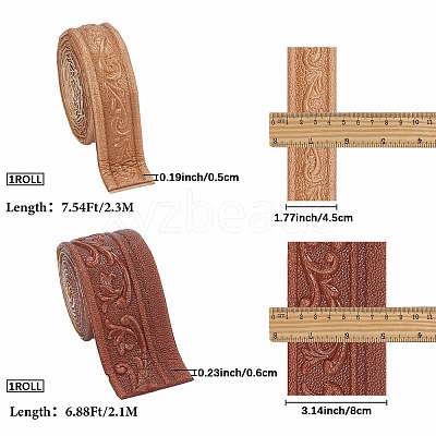 2Pcs 2 Styles Self-Adhesive Wall Stickers DIY-CP0012-21A-1