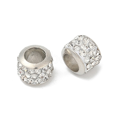 Alloy Rhinestone Clay Pave Beads ALRI-D300-01P-02-1