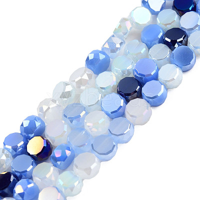Electroplate Glass Beads Strands EGLA-N002-40A-02-1