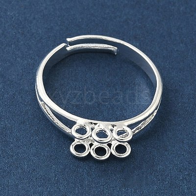 Adjustable Brass Finger Ring Trays for Hanging Pendant KK-K414-03B-S-1