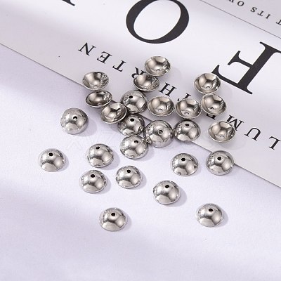 Tarnish Resistant 304 Stainless Steel Bead Caps STAS-D040-1