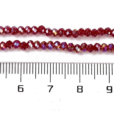 Baking Electroplate Glass Beads Strands DGLA-A039-J4mm-B19-1