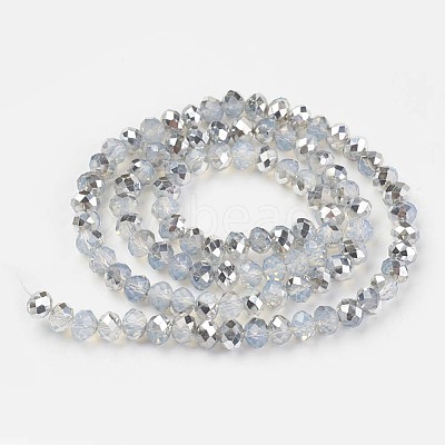 Electroplate Glass Beads Strands EGLA-A034-J6mm-M05-1