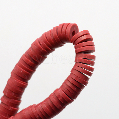 Handmade Polymer Clay Beads X-CLAY-R067-6.0mm-29-1