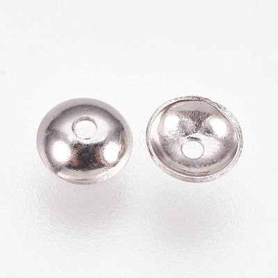 Non-Tarnish Apetalous 201 Stainless Steel Bead Caps STAS-L205-13B-1