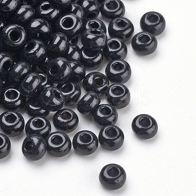 Baking Paint 8/0 Glass Seed Beads X-SEED-Q025-3mm-L05-1