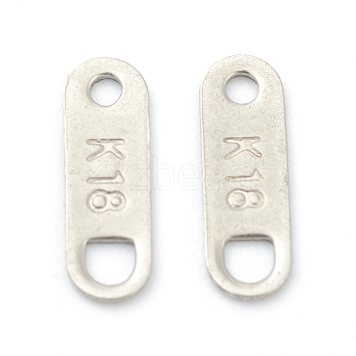 Tarnish Resistant 201 Stainless Steel Chain Tabs STAS-G245-10-1