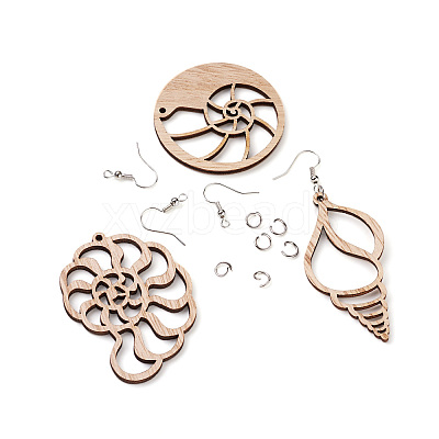 DIY Dangle Earring Making Kits DIY-TA0003-44P-1