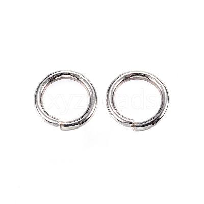 Tarnish Resistant 304 Stainless Steel Open Jump Rings STAS-D448-093P-10mm-1