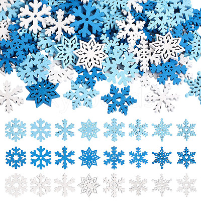 250Pcs Christmas Theme Wood Party Decoration WOOD-ME0001-11-1