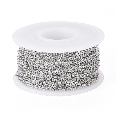 Tarnish Resistant 304 Stainless Steel Cable Chains CHS-H009-25P-A-1