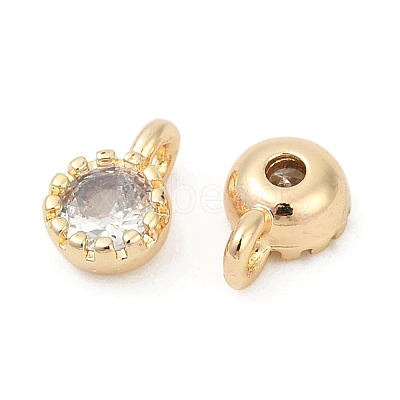 Brass Pave Cubic Zirconia Pendants KK-H204-03KCG-01-1