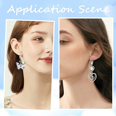 304 Stainless Steel Leverback Earring Findings STAS-SP0001-03A-1