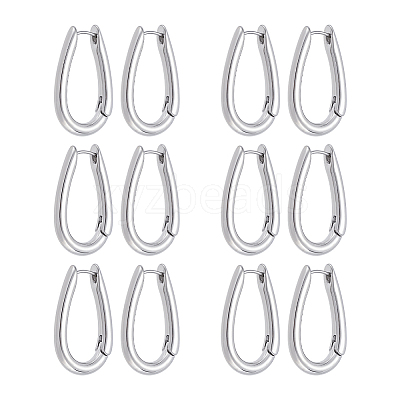 6 Pairs Alloy Hoop Earrings EJEW-UN0003-22P-1