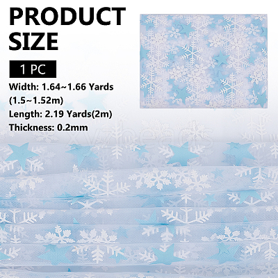 Polyester Mesh Fabrics DIY-WH0622-373A-1