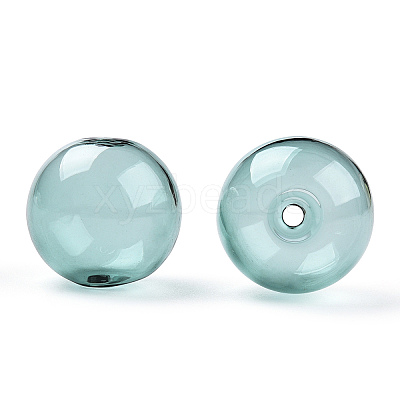 Transparent Blow High Borosilicate Glass Globe Beads LS-GLAA-T003-09E-1