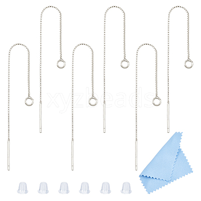 925 Sterling Silver Stud Earring Findings STER-DC0001-93-1