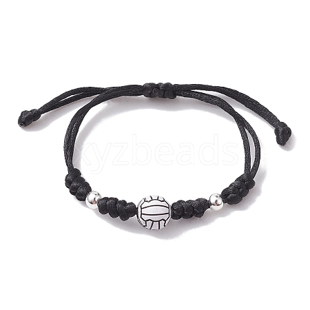 Adjustable Nylon Thread Braided Bead Bracelets BJEW-JB10079-02-1