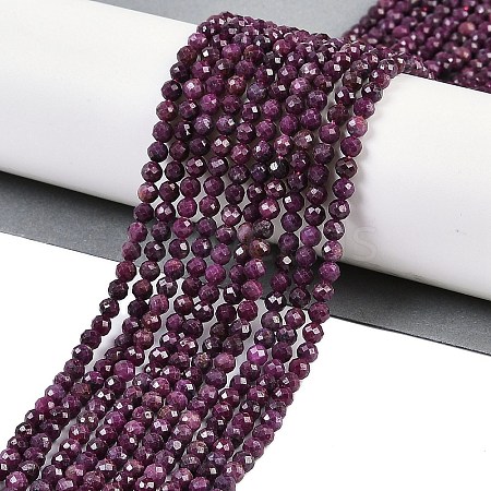 Natural Ruby Beads Strands G-P553-G01-03-1