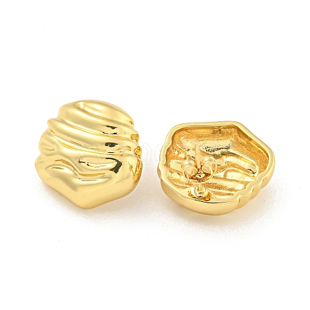 Rack Plating Brass Stud Earrings EJEW-C102-20G-1