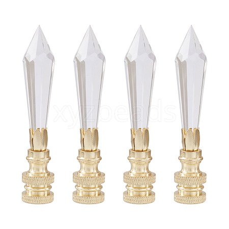 Spritewelry 4Pcs Glass Lampshade Decorations AJEW-SW0001-03LG-1