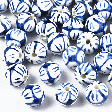 Handmade Porcelain Beads PORC-Q212-12mm-1-1