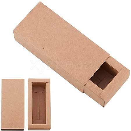 Kraft Paper Folding Box CON-WH0010-01L-C-1