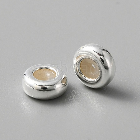 925 Sterling Silver Spacer Beads STER-WH0008-06B-S-1