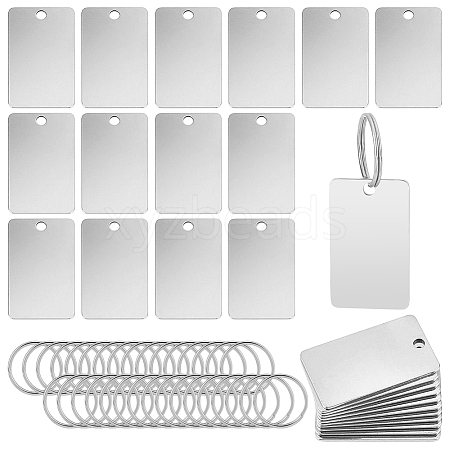 DIY Stainless Steel Keychain Making Kits DIY-OC0014-11C-1