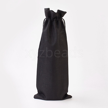 Imitation Burlap Pouches ABAG-WH0012-A12-1