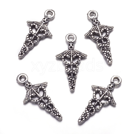 Tibetan Style Alloy Pendants TIBEP-N009-060AS-NR-1