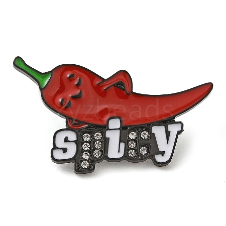 Spicy Hot Chili Pepper Alloy Enamel Pins JEWB-U009-09C-1