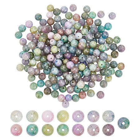 ARRICRAFT Imitation Cracked Jade Glass Beads GLAA-AR0001-36-1