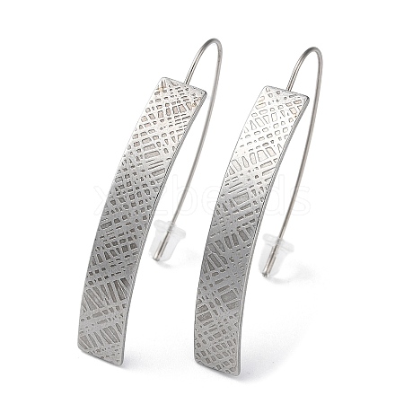 Non-Tarnish 304 Stainless Steel Dangle Earrings for Women EJEW-D085-01P-03-1