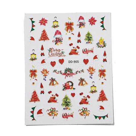 Christmas Theme Nail Decals Stickers MRMJ-F017-07-1