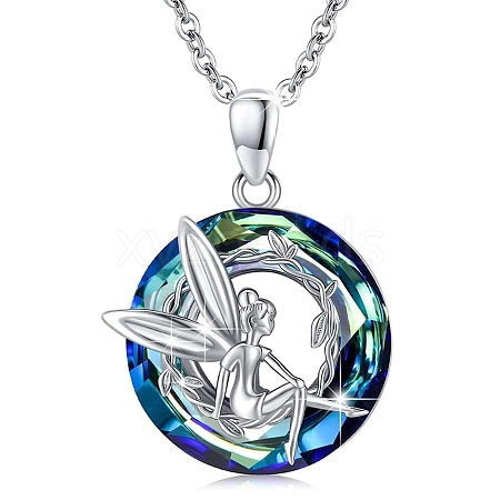 Alloy & Crystal Pendant Necklaces PW-WGAFBEC-01-1