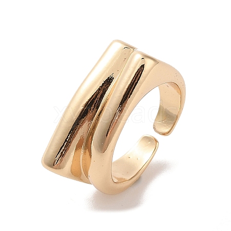 Brass Open Cuff Rings RJEW-K263-02KCG-1