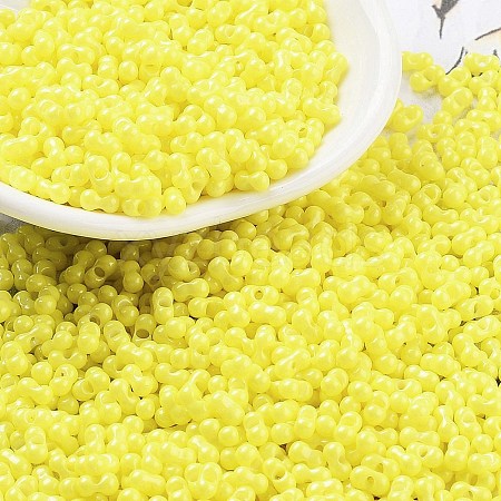 Baking Paint Glass Seed Beads SEED-A033-04I-1