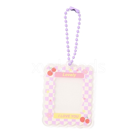 Acrylic Photocard Sleeve Keychain DIY-A024-04C-1