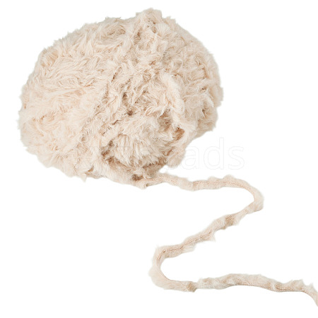 Super Bulky Faux Mink Fur Polyester Yarn YCOR-TAC0001-02B-1