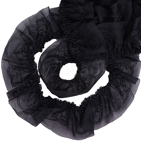 10 Yards Polyester Lace Ribbon OCOR-GF0006-25E-1