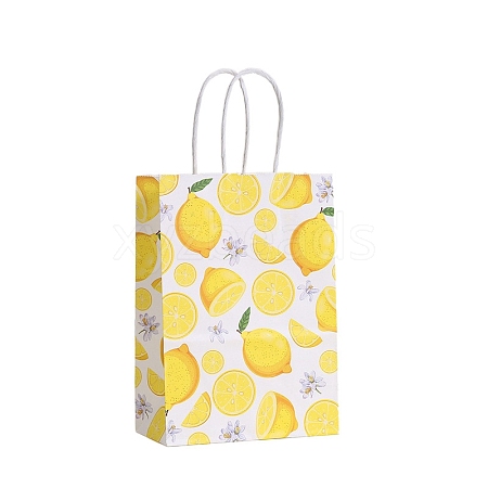 Lemon Kraft Paper Bags PW-WG9F7E2-01-1