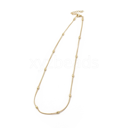 Rack Plating Brass Satellite Chain Necklace for Women NJEW-F304-02G-1