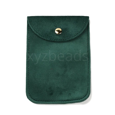 Velvet Jewelry Storage Pouches with Snap Button for Bracelets Necklaces Earrings ABAG-P013-01C-1