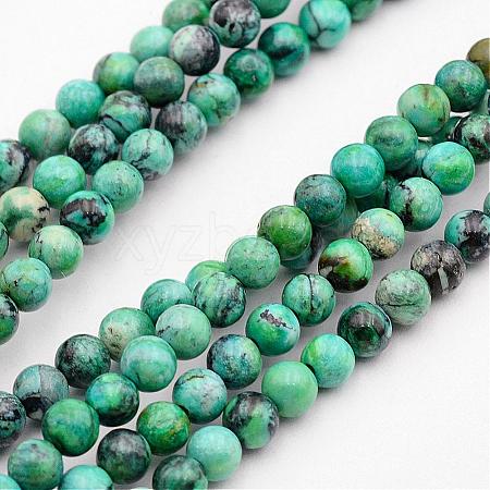 Natural Variscite Bead Strands G-P300-07-5mm-1