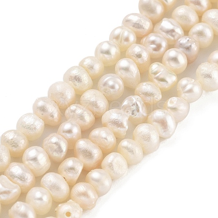 Natural Cultured Freshwater Pearl Beads Strands PEAR-C003-07A-1