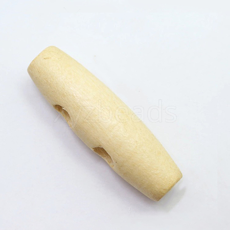 Natural Wood Buttons WOOD-WH0100-01G-1